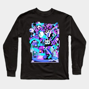 geometric Long Sleeve T-Shirt